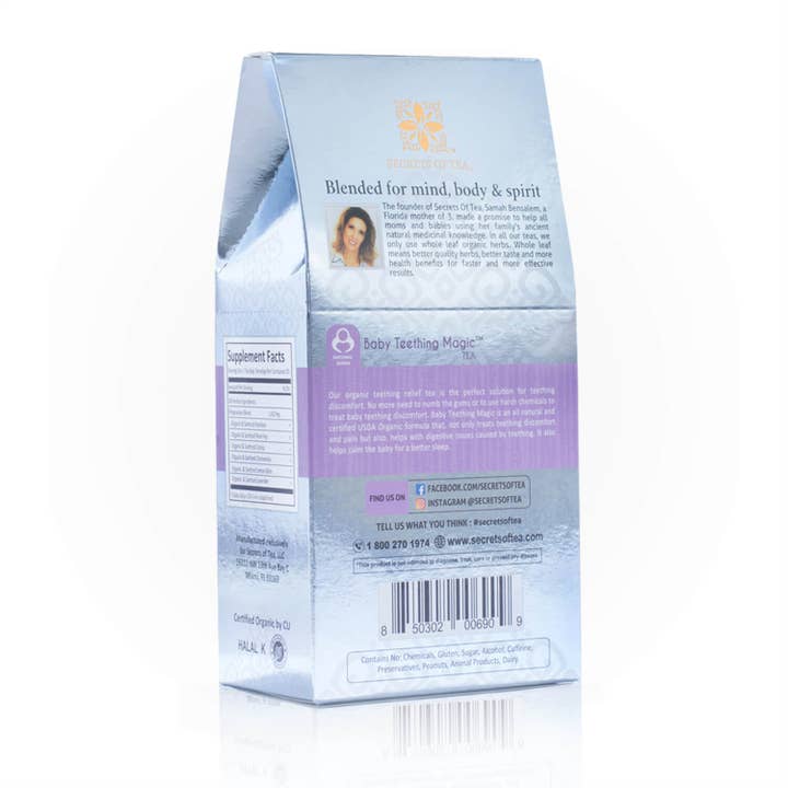 Secrets Of Tea – wholesale Tea bags – Baby Teething Magic Tea- USDA Organic & FDA Approved