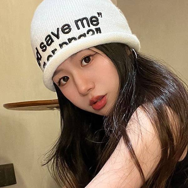 Keep Warm Knitted Letters Hats&Caps for wholesale by UZ Wholesale Store