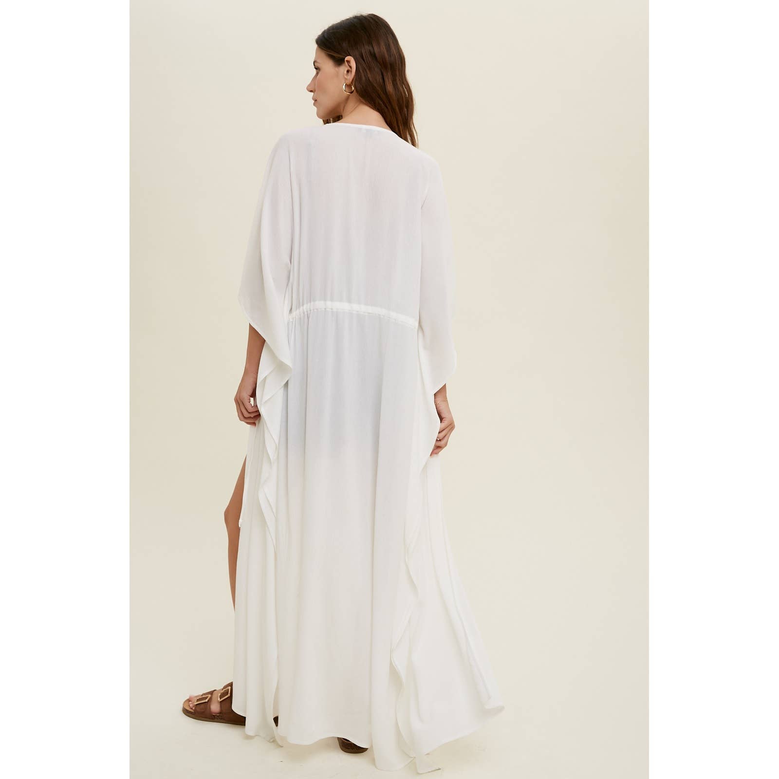 Wishlist Apparel - Wholesale Kimono - Women's - KIMONO COVER-UP WITH WAIST TIE / WL22-75006