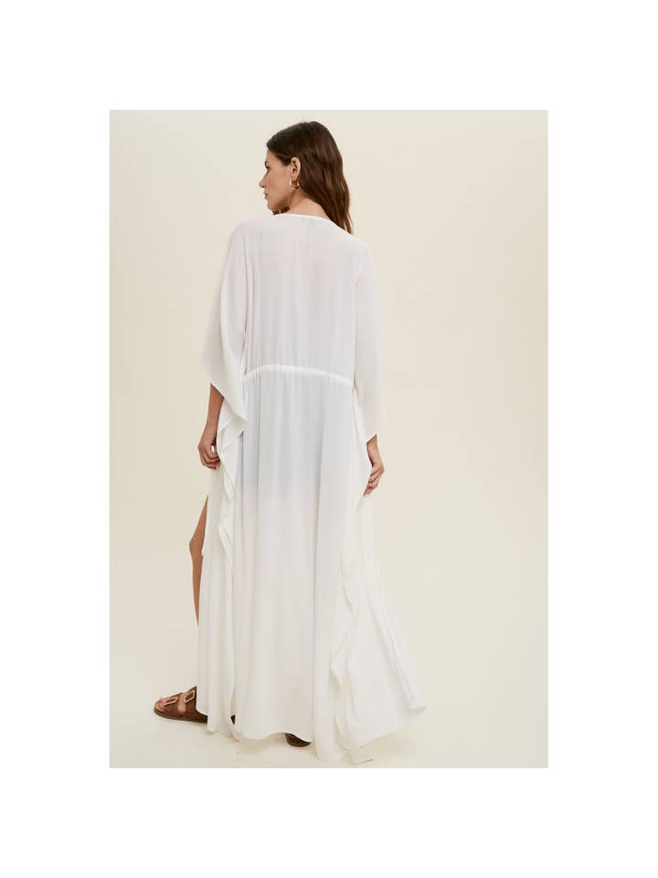 Wishlist Apparel - Wholesale Kimono - Women's - KIMONO COVER-UP WITH WAIST TIE / WL22-75006