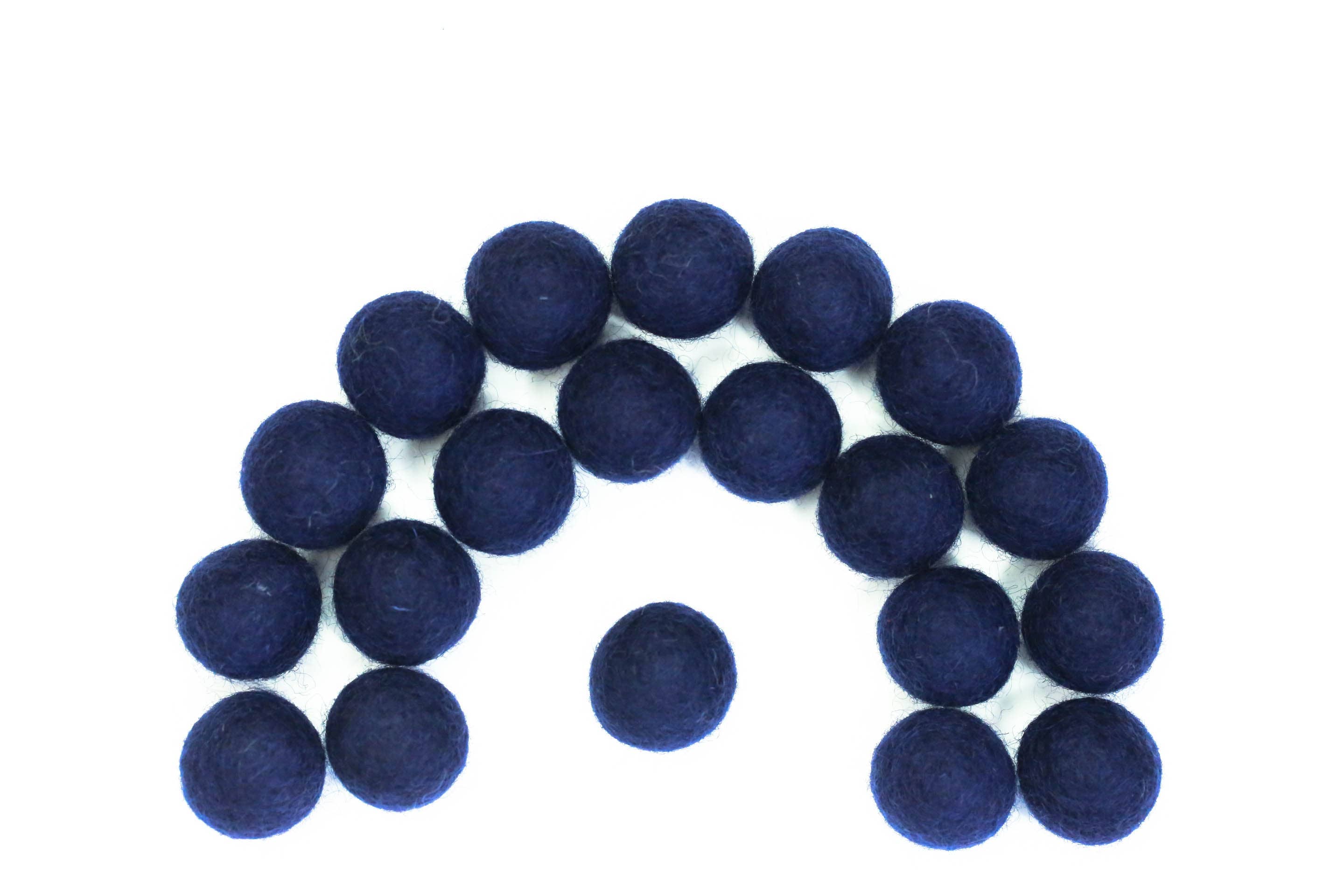 The Felt Pod - Wholesale Craft Supplies - 2.5 cm Felt Balls 100 Pieces -for DIY Garland Wool Beads3