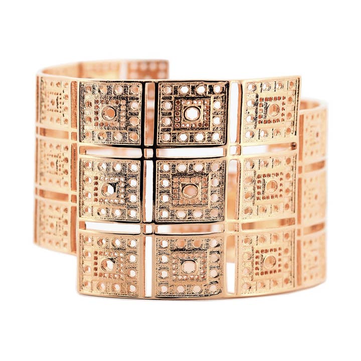 Ima Cuff - rosaguldforgyldt bronze for engroshandel hos Co.ro Jewels