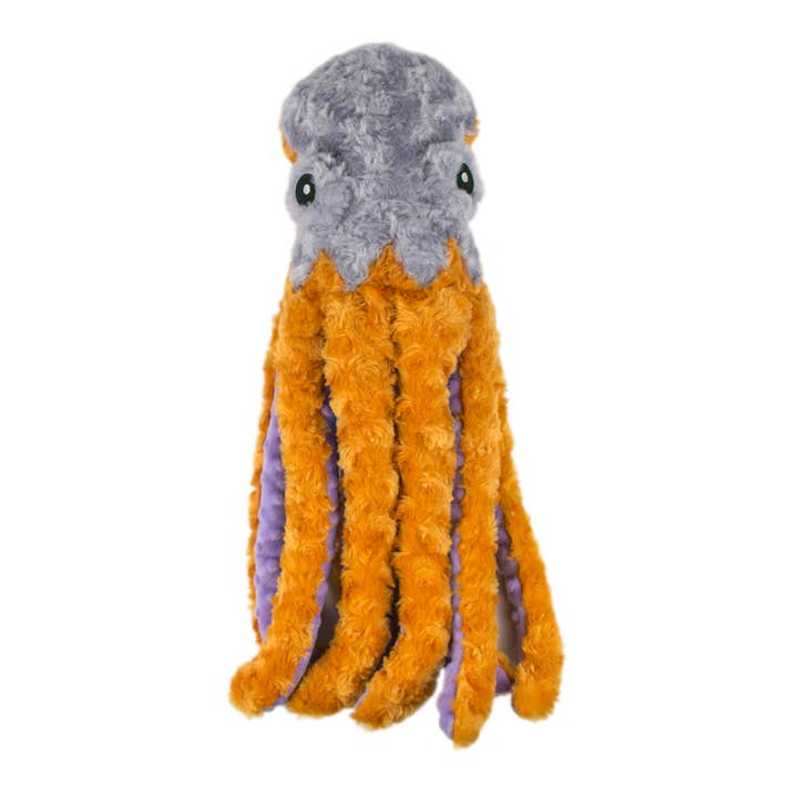 Tall Tails - Wholesale Pet Squeaky Toy - Dog - Plush Octopus with Squeaker Dog Toy - 14"1