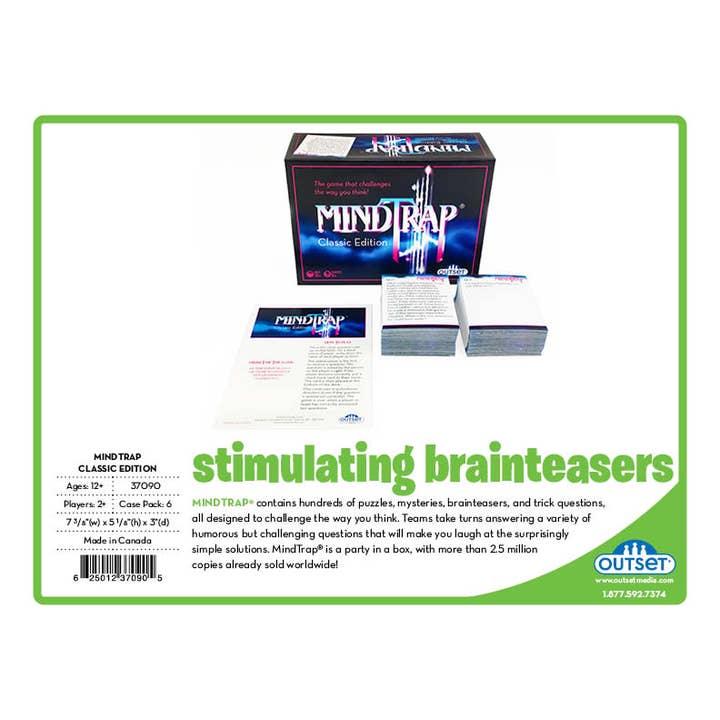 Outset Games and Cobble Hill Puzzles - Wholesale Board Game - MindTrap® Classic Edition – The Ultimate Brain Game8