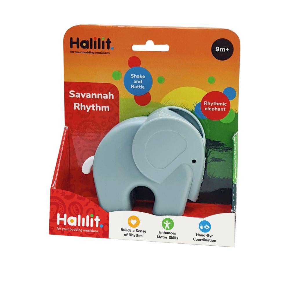 HALILIT – wholesale Musical toy – Kids & baby – Halilit Savannah Rhythm Shaker - Elephant0