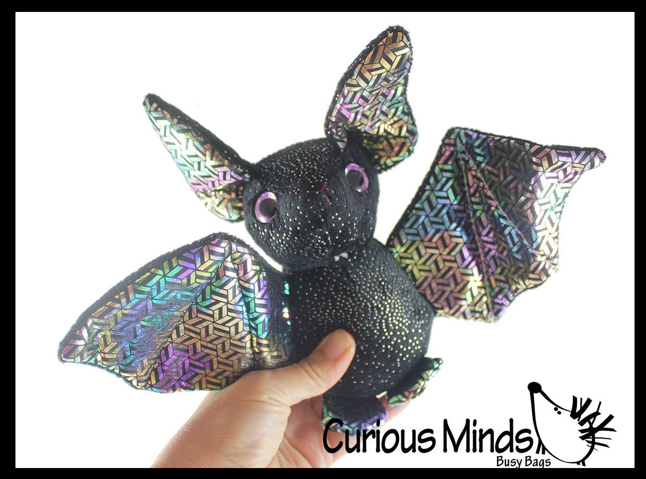 Curious Minds Toys - Wholesale Stuffed/Plush Toy - Kids & Baby - 1 Cute Bat Plush Large Iridescent Stuffed Animals- Adorable 2