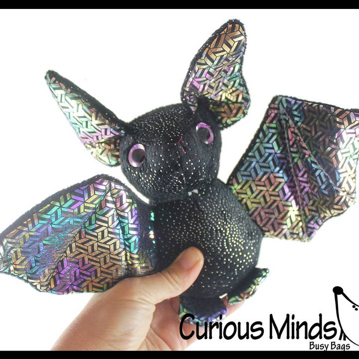 Curious Minds Toys - Wholesale Stuffed/Plush Toy - Kids & Baby - 1 Cute Bat Plush Large Iridescent Stuffed Animals- Adorable 2