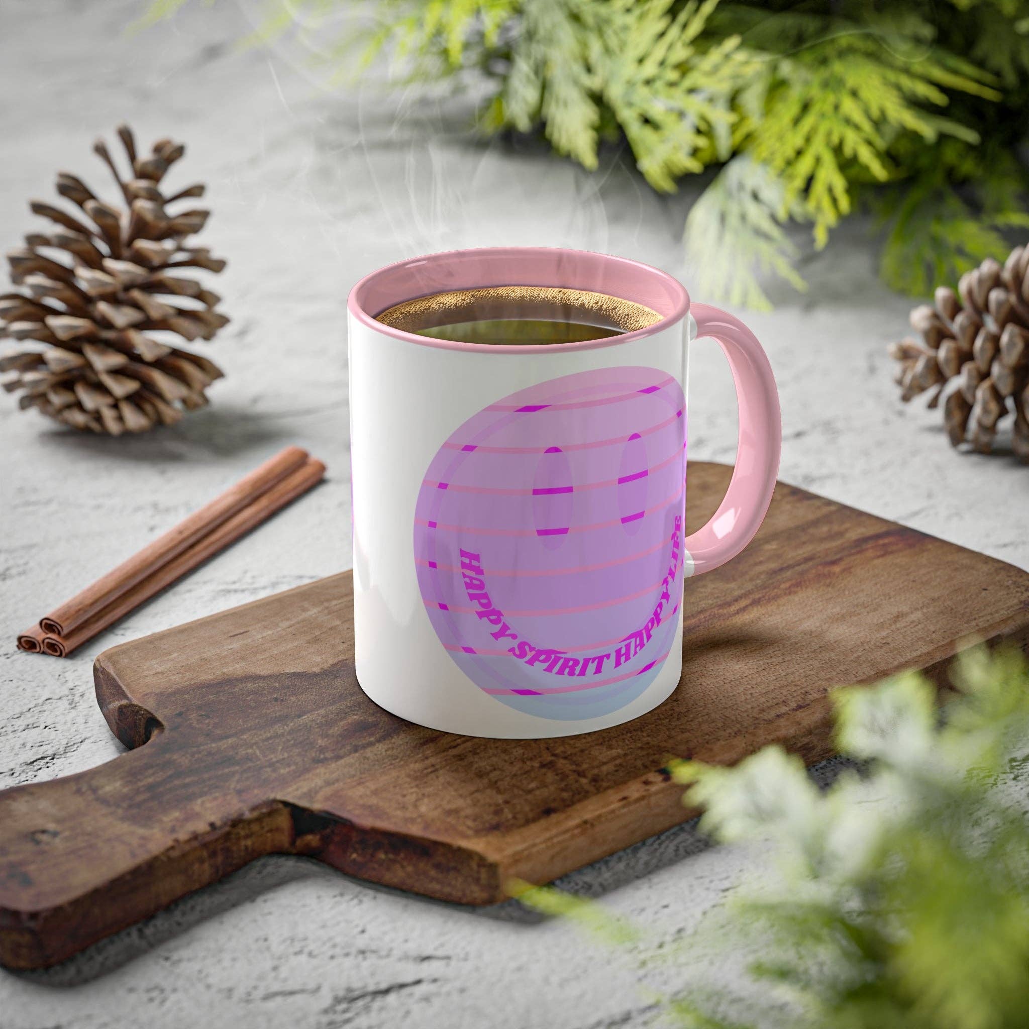 Happy Life Stuff – wholesale Coffee mug – Retro Happy Spirit Happy Life Aesthetic Mug, Smile Face Mug, Trendy Coffee Mug, Tumblr Mug, Aesthetic Happy Life Gift, Aesthetic Mug14
