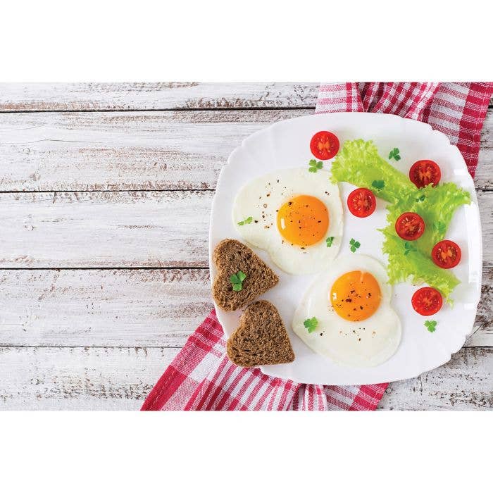 HIC - Harold Import Co. - Wholesale Kitchen Tool/Gadget - HIC Kitchen Heart Shape Egg Ring, Set Of 22