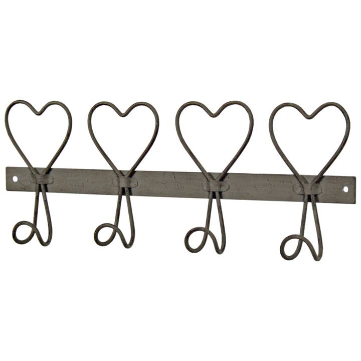 Originals International Ltd - Wholesale Wall Hook - Wired Heart Hooks