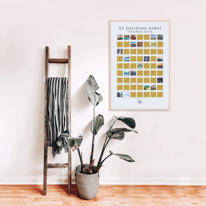 Epic Adventure Maps - Wholesale Poster - National Park Scratch Off Poster