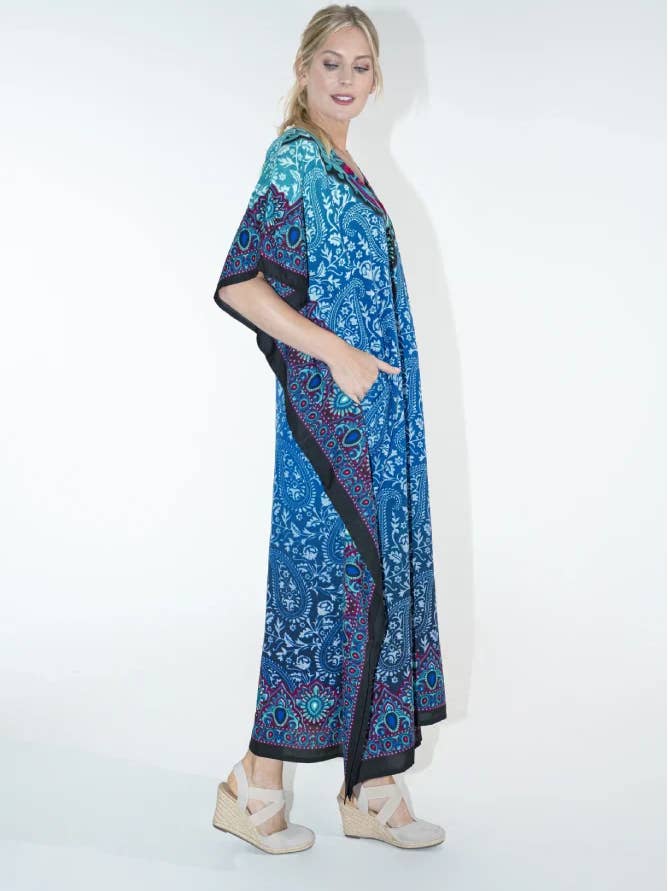 Miss Lavish London - Wholesale Kaftan - Women's - Women Long Kaftan Summer Caftan Dress, 4 Colors S-3XL, 1016