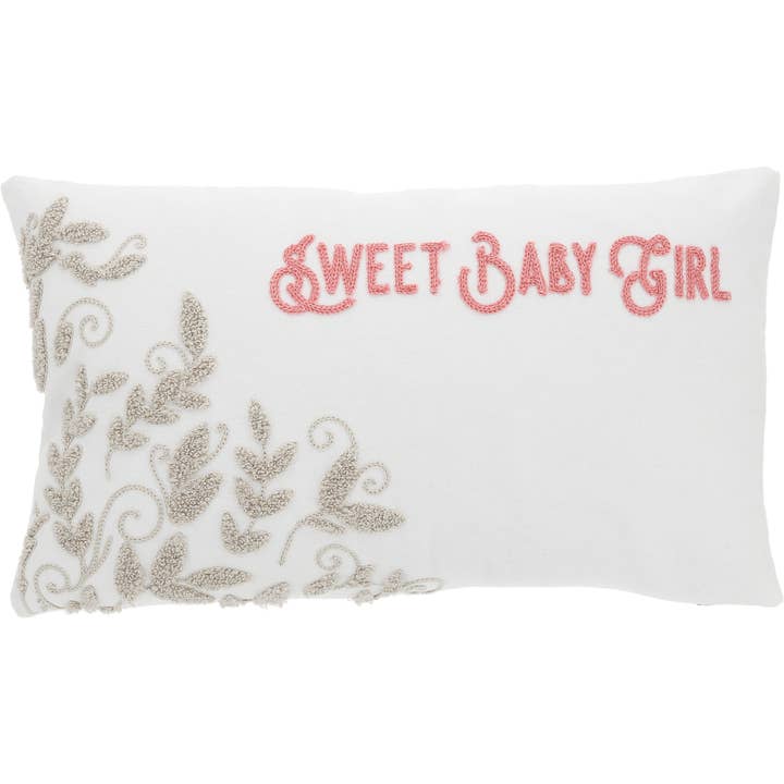 Pavilion - Venta al por mayor Cojín decorativo - Baby Girl Vines - Almohada bordada con aguja perforada de 16 pulgadas