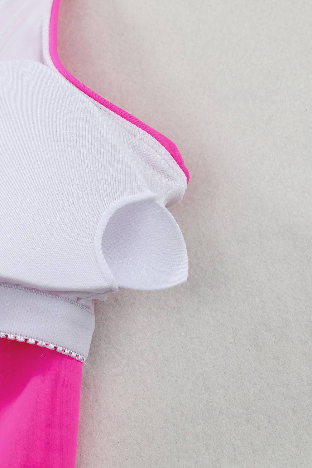 EG fashion - Wholesale Two Piece Swimsuit - Women's - Pink Scalloped Sleeveless High Waisted Two Piece Swimsuit40