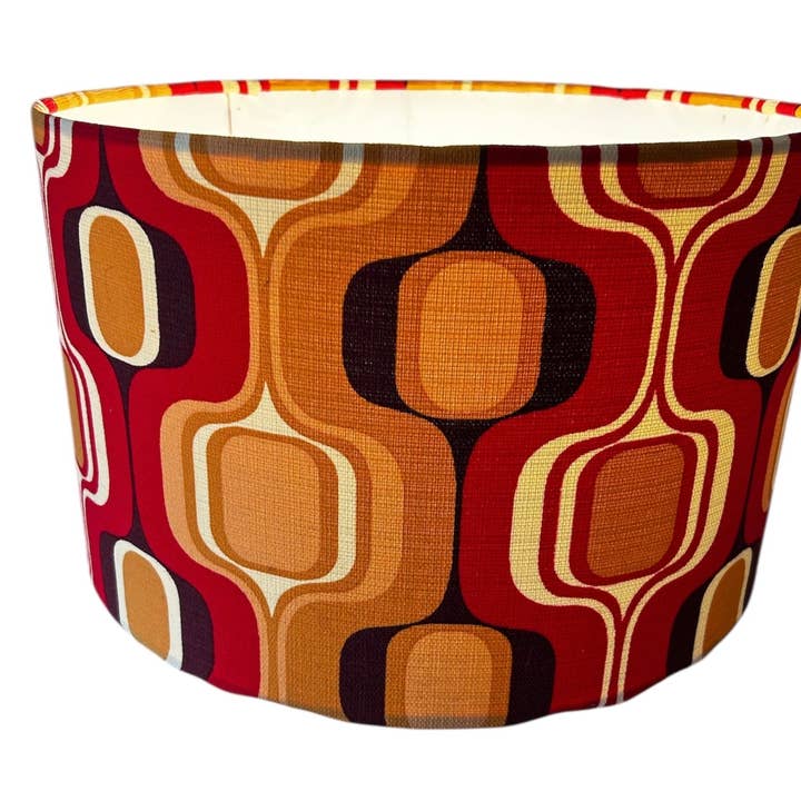 Groovy Retro Lampshade for wholesale by Lampshades By Hannah