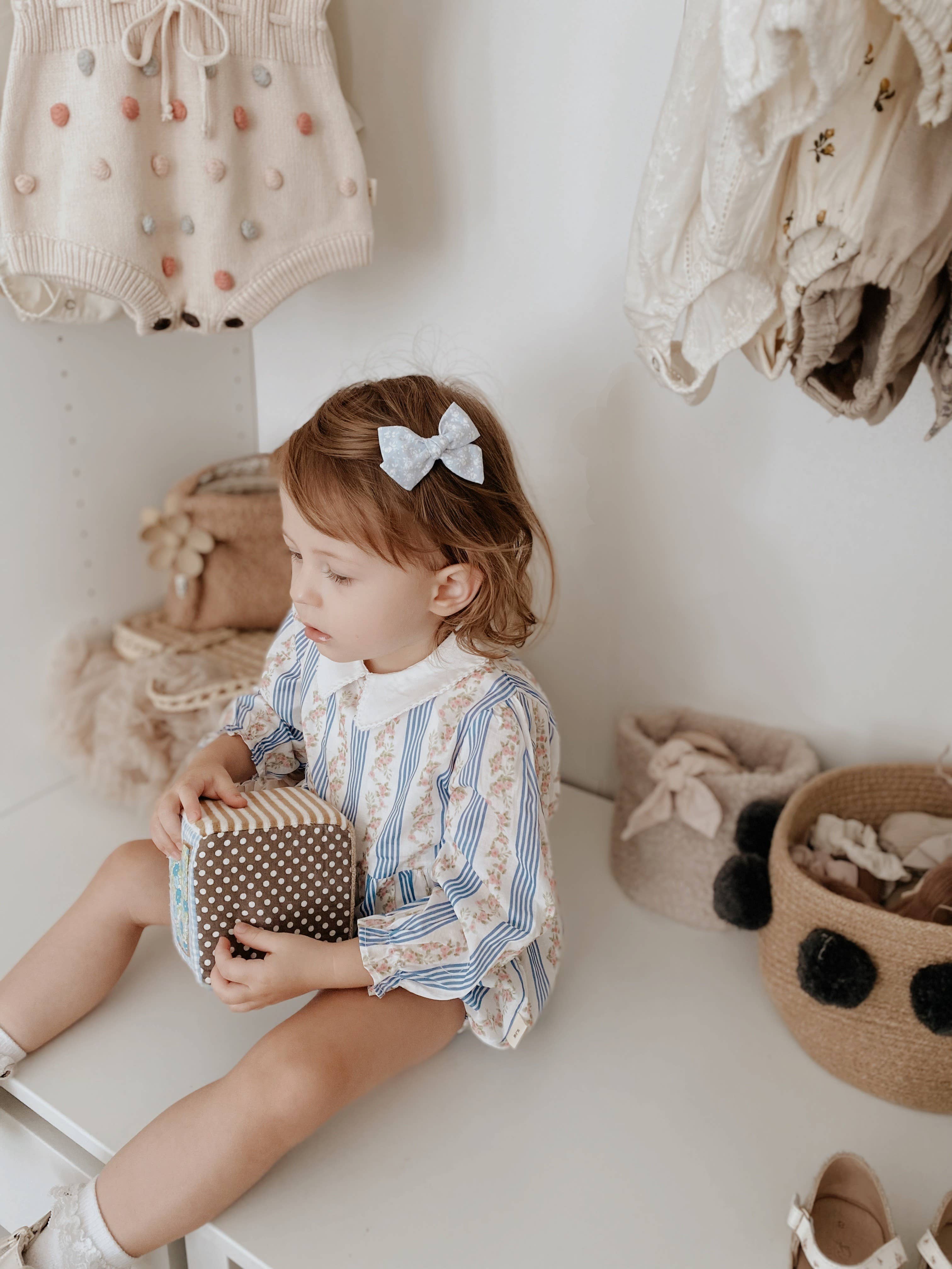 Bear's Little Fish - Wholesale Bodysuit (Non-Footed) - Baby - ORGANIC COTTON BLOOMER ROMPER – BLUE FLAX2