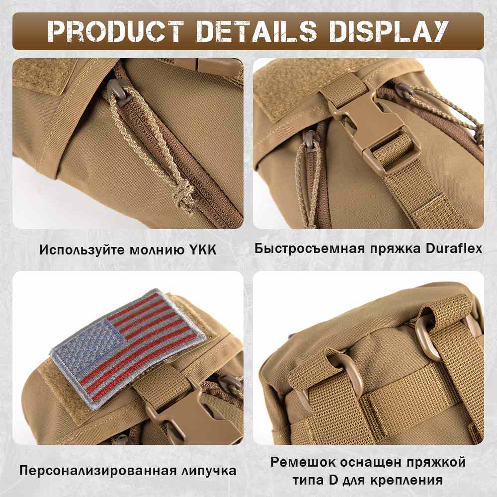 Antarctica Outdoors - Vente Trousse de premiers secours - Votagoo Sac Médical Tactique Molle Trousse de Premiers Secours Ensemble Pochette d'Urgence Kit de Traumatologie pour Survie en Plein Air12