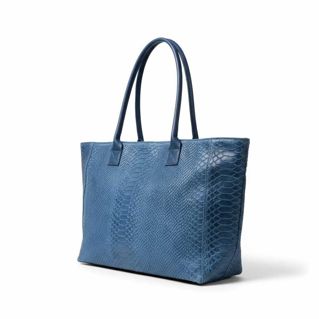 ZEEN - Wholesale Shoulder Bag - Women's - LOLA Blue Jeans leather bag1