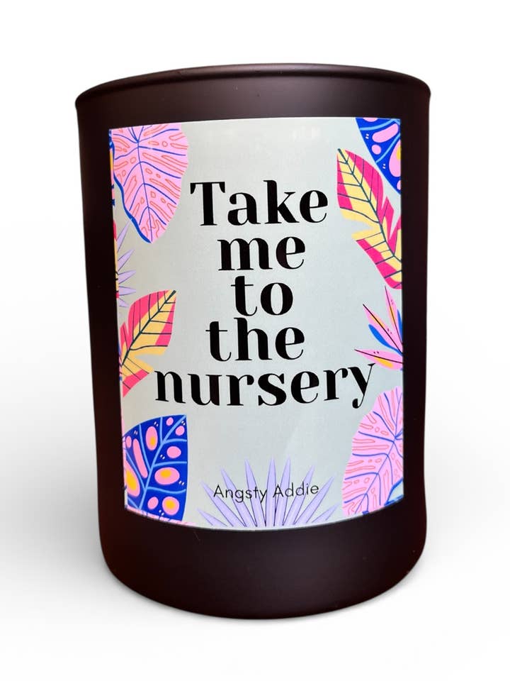 Plant mom candle, plant lover candle, gardener gift candle for wholesale by Angsty Addie