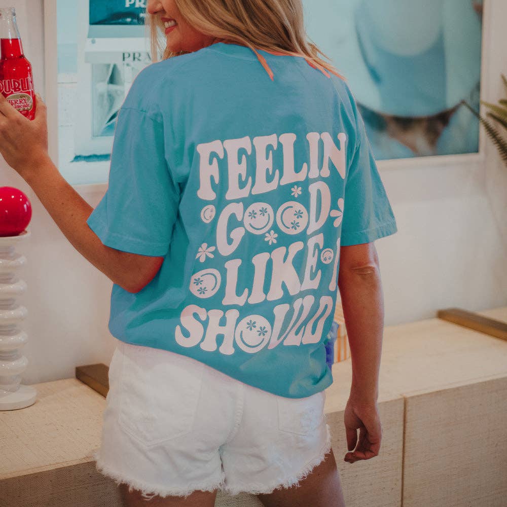 Katydid - Wholesale T-shirt met print - Dames - Feeling Good Like I Should S/S Oversized T-shirt met grafische print1