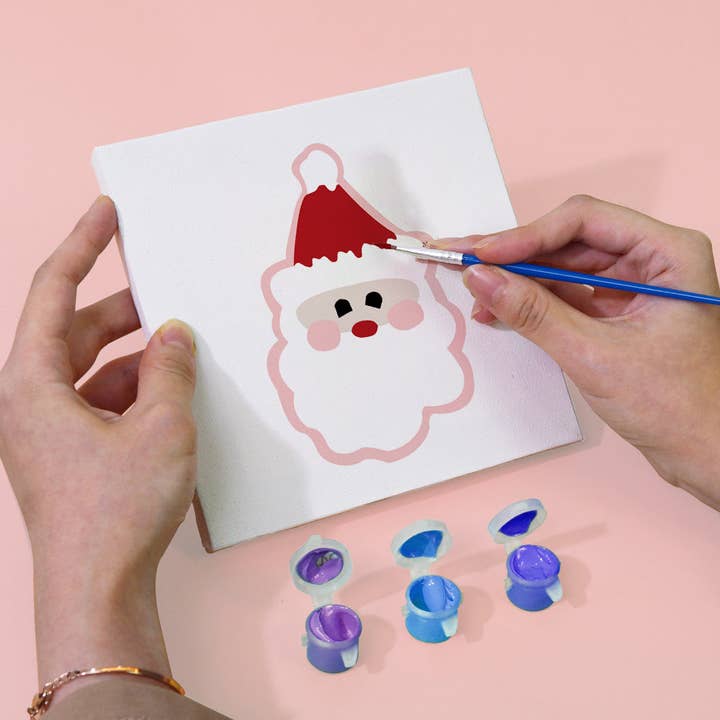 Paint Your Numbers – wholesale DIY craft kit – Holiday Treasures 4 Pack Mini Paint by Numbers Kit7