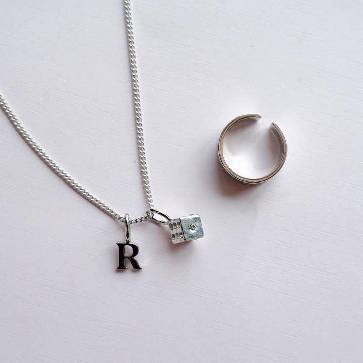 The Sis Kiss – wholesale Individual charm/pendant – Solid Initial Charm9