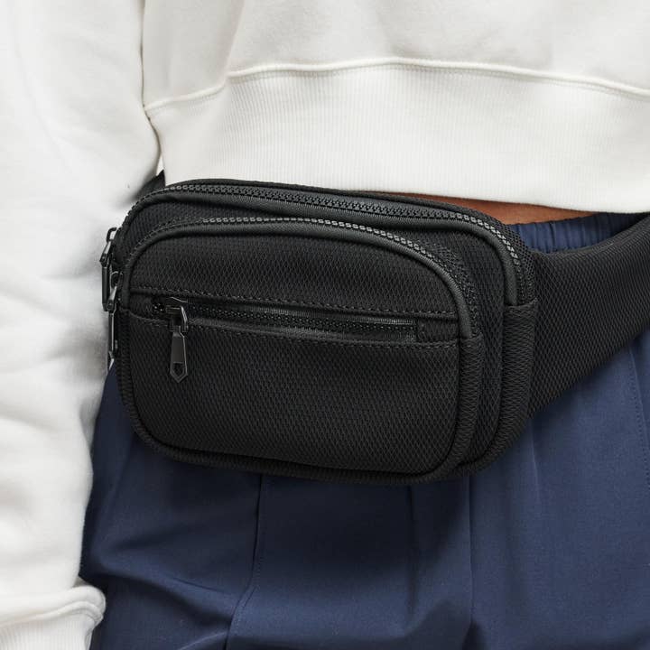 Sol and Selene - Wholesale Belt Bag - Women's - Hip Hugger Neoprene Mesh Belt Bag5