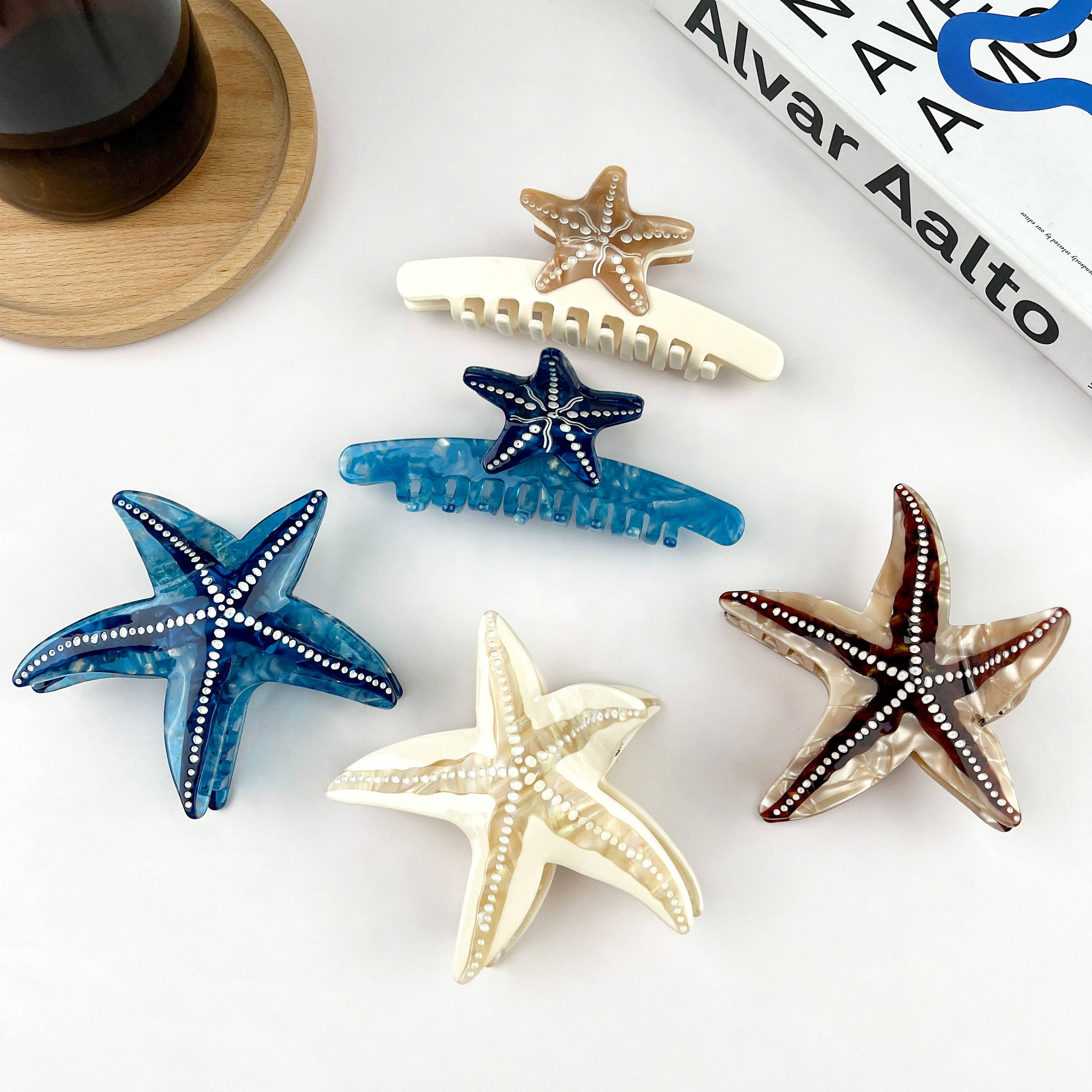 TheDivaSoap - Wholesale Hair Clip - Women's - Starfish Hair Clip, Acetate Claw Clip8