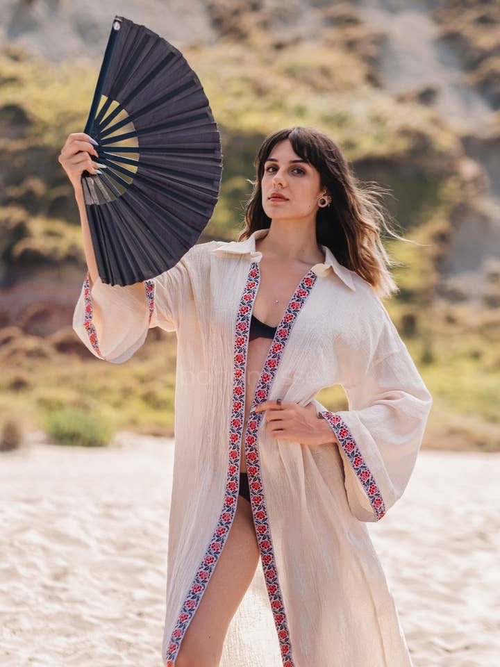 Kimono da spiaggia Natural Flow per la vendita all'ingrosso da parte di bohémisse