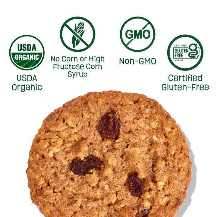 Steve & Andy's Organics - Wholesale Cookie - Oatmeal Raisin Cookies3