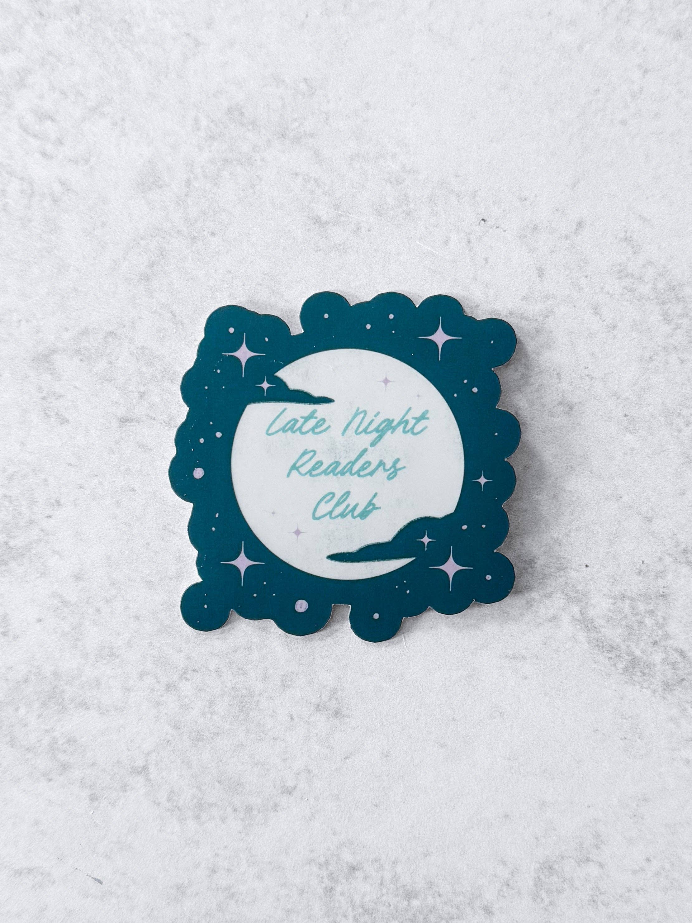 Wolf & Wren Co. - Wholesale Sticker - Late Night Readers Club Sticker2