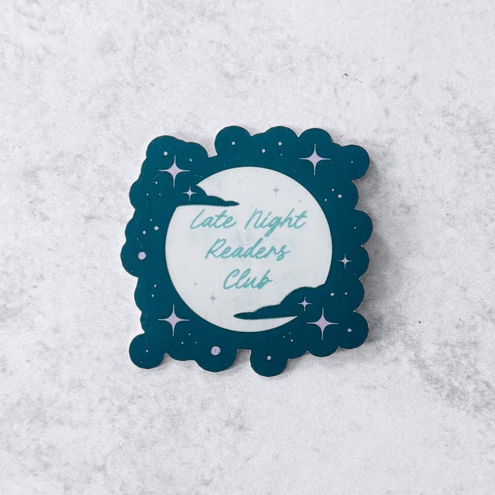 Wolf & Wren Co. - Wholesale Sticker - Late Night Readers Club Sticker2
