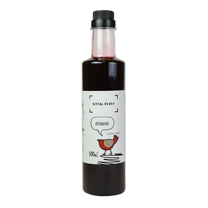 Grenadine Cordial Syrup 125ml Social Syryp for wholesale by Social Syryp