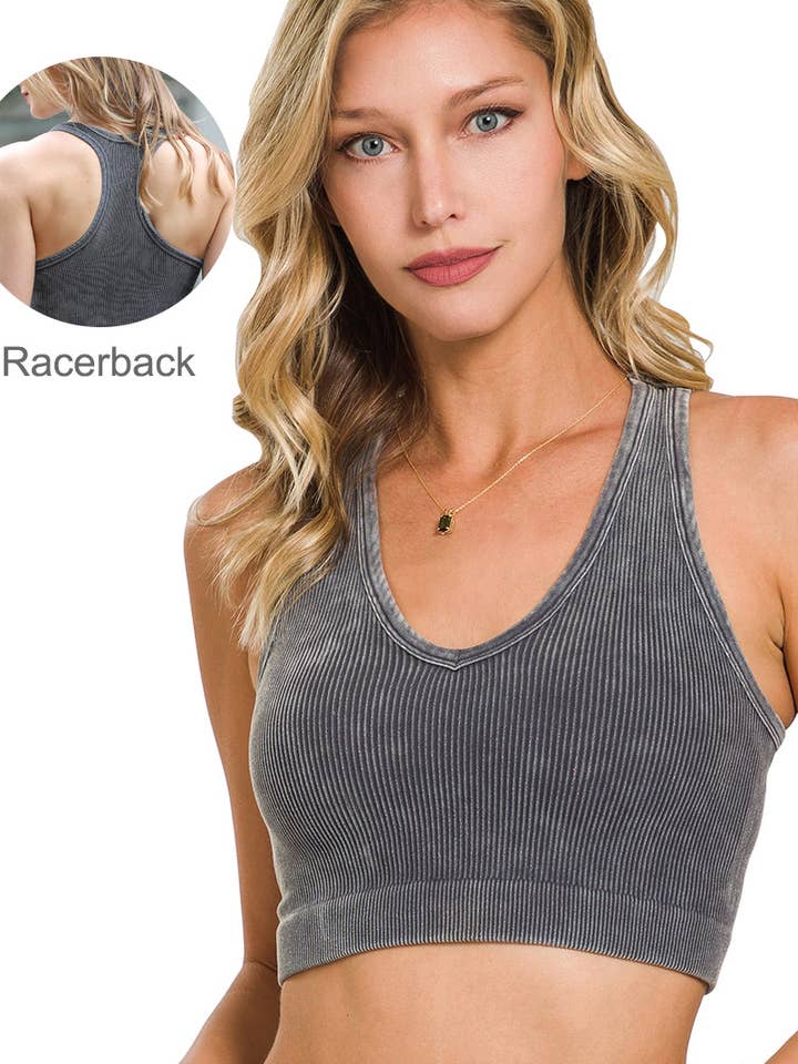 42POPS - Wholesale Tank Top - Women's - `.42POPS Premium Washed Seamless Rib Crop Tank16