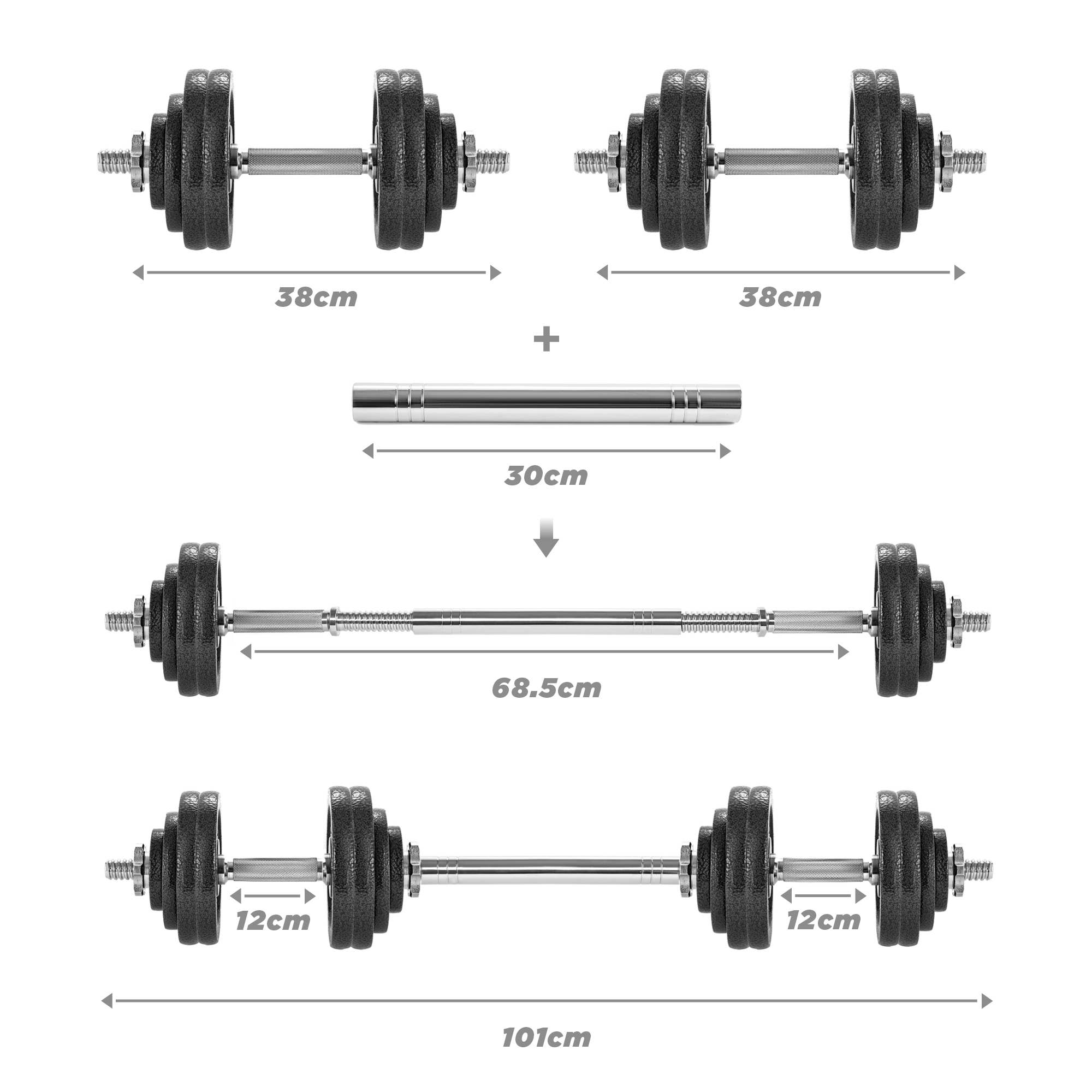 Phoenix Fitness – wholesale Fitness equipment – 30KG Dumbbell and Barbell Weight Set 11