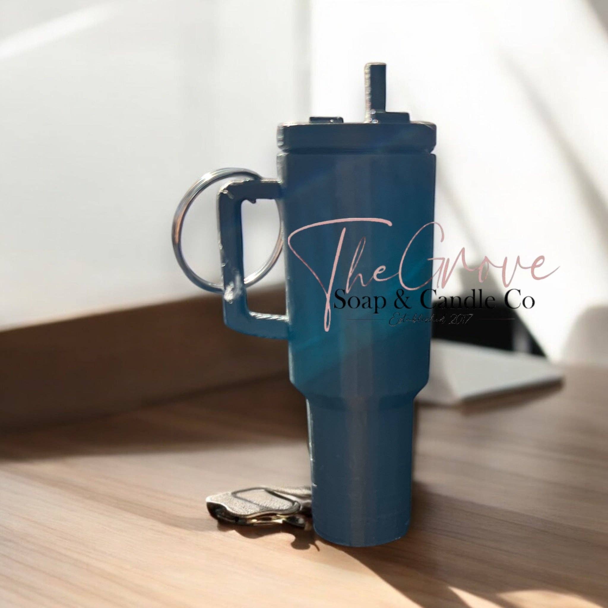 The Grove Soap & Candle Co - Wholesale Lip Balm Case/Holder - Mini tumbler lip balm holder keychain0