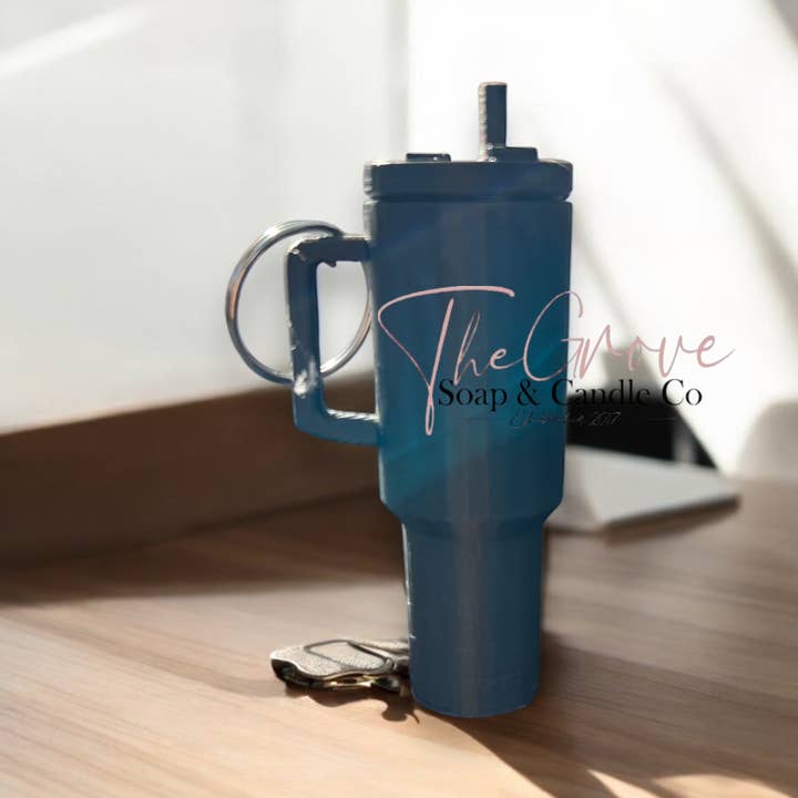 The Grove Soap & Candle Co - Wholesale Lip Balm Case/Holder - Mini tumbler lip balm holder keychain