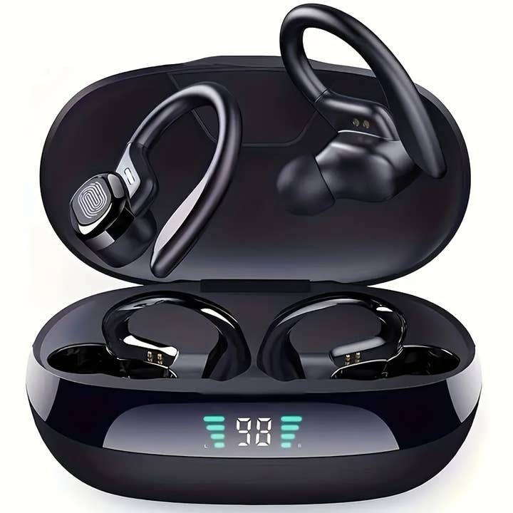 Waterproof Wireless Earbuds with Mic & LED Display Mini Case for wholesale by Shop Celino