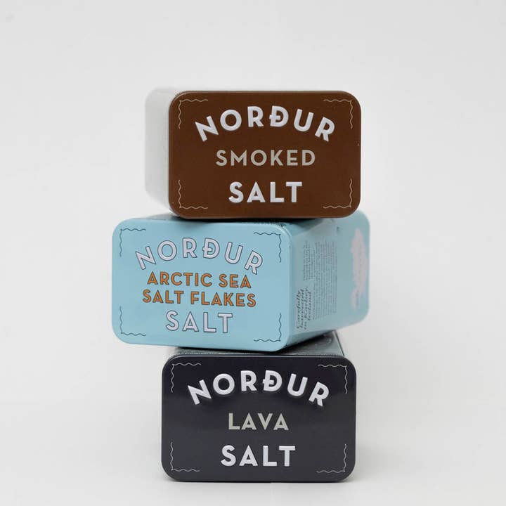 Nordur Salt - Wholesale Salt - Nordur Salt -Sea Salt "Smoked" - Premium Tin Can 3.5oz