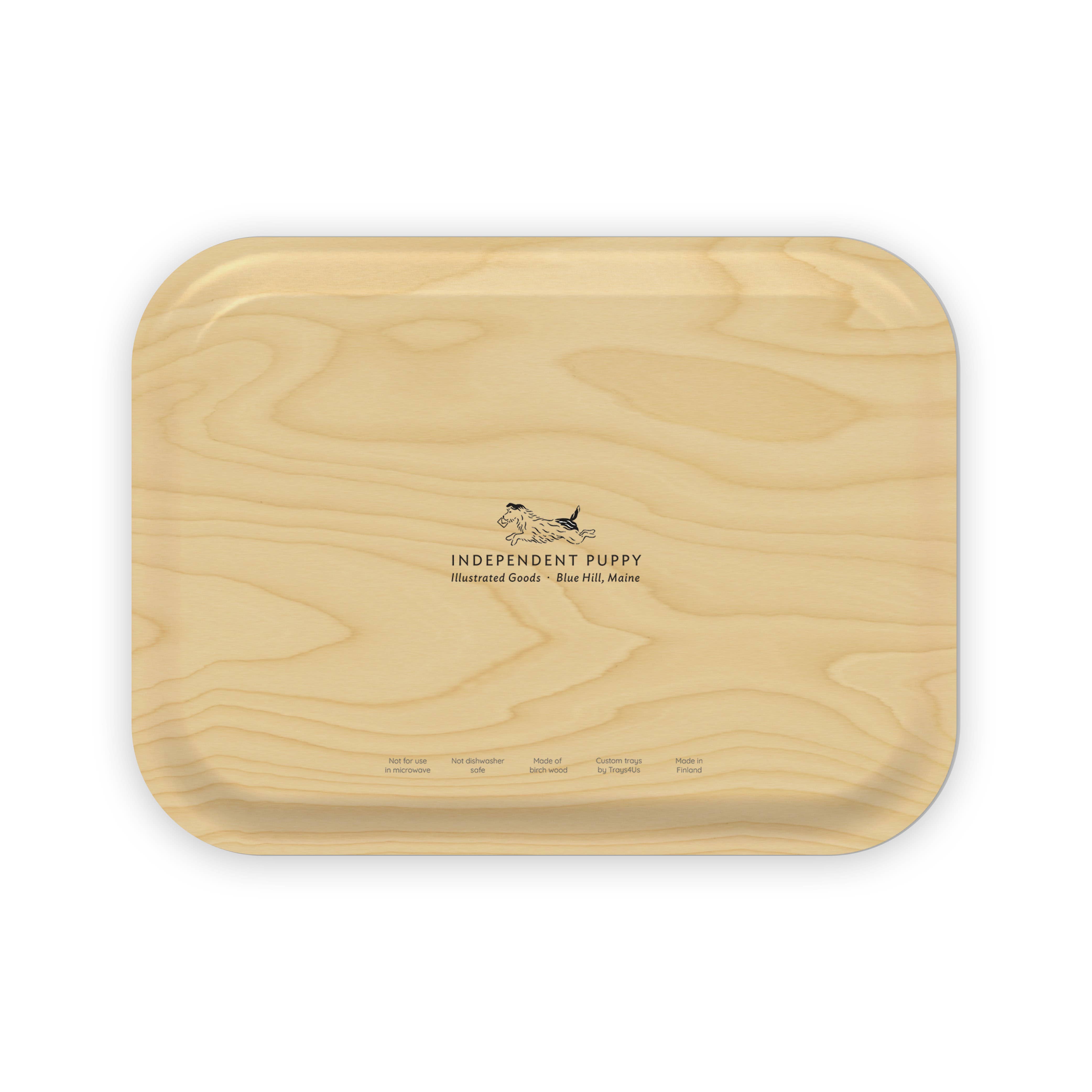 Independent Puppy - Wholesale Serving Tray - Lobsters Galore Wooden Tray | 11 x 8"2