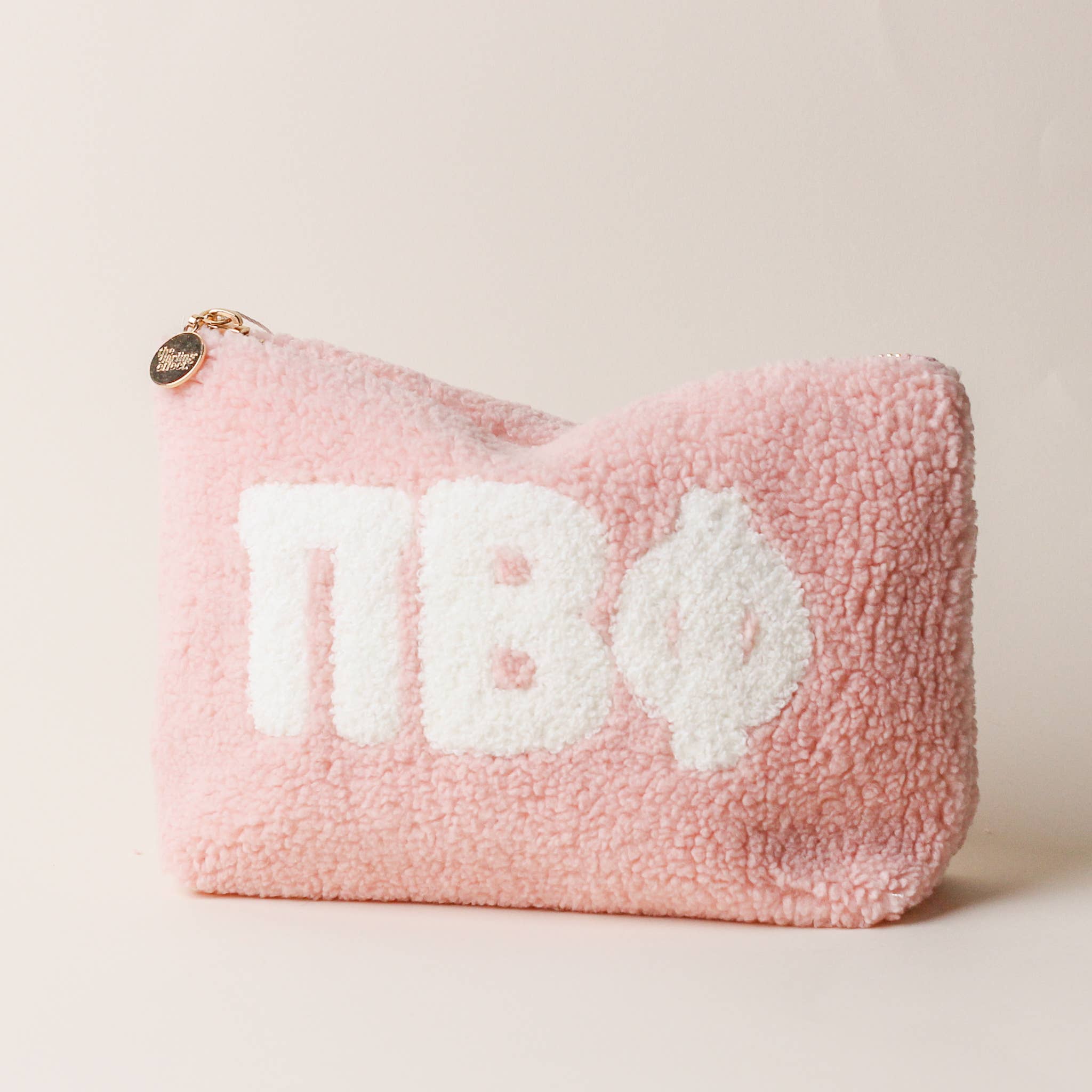 The Darling Effect - Wholesale Pouch - Women's - SORORITY SALE - Greek Letter Teddy Pouch - Blush3