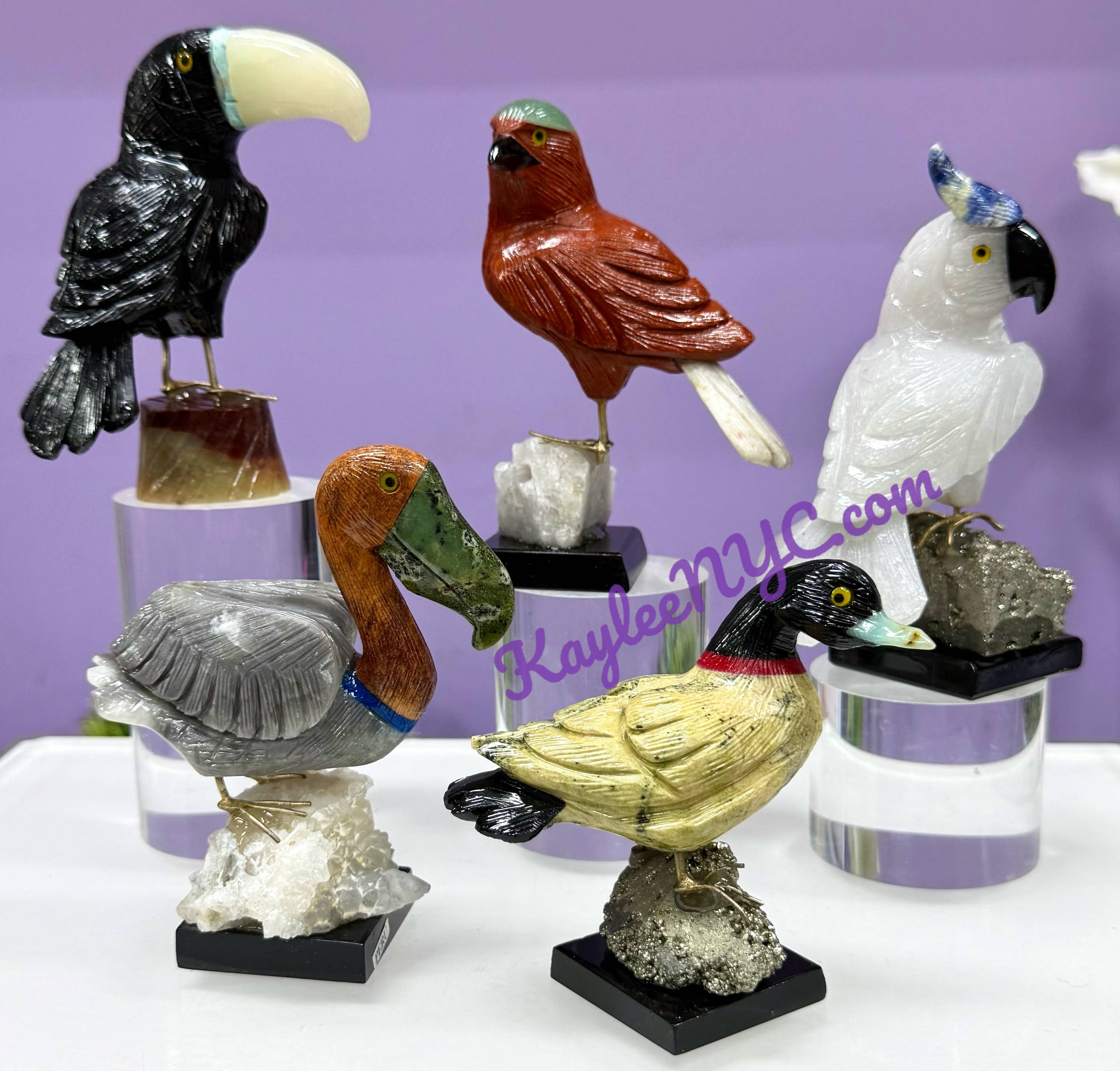 KayleeNYC - Wholesale Spiritual Stone/Crystal - Natural Mix Crystal Birds Healing energy 1
