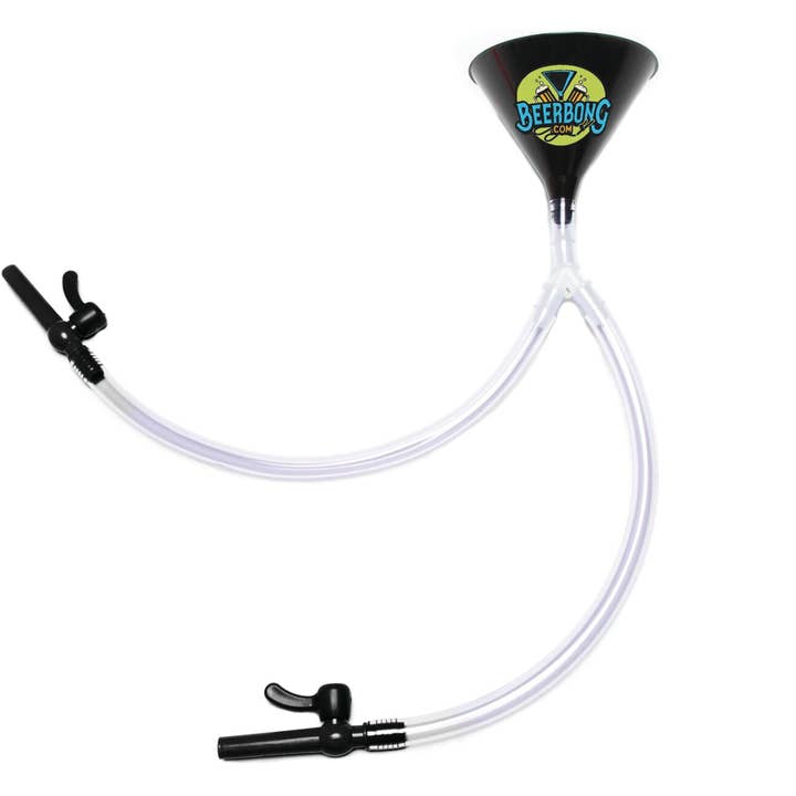BeerBong .com - Wholesale Beer/Wine Caddy - Double Beer Funnel