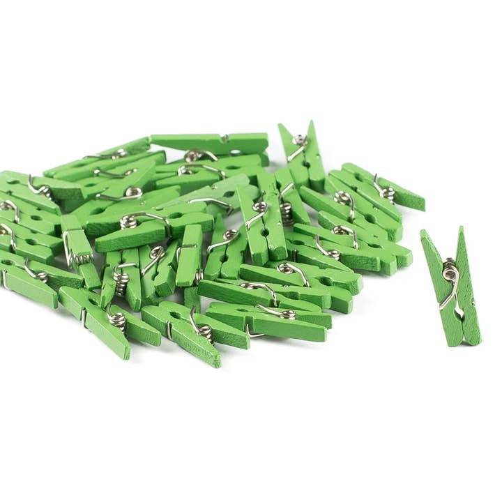 Factory Direct Craft - Vente Pinces à linge - Pinces à linge en bois de 1" (sacs de 30) - Sélectionnez la couleur4