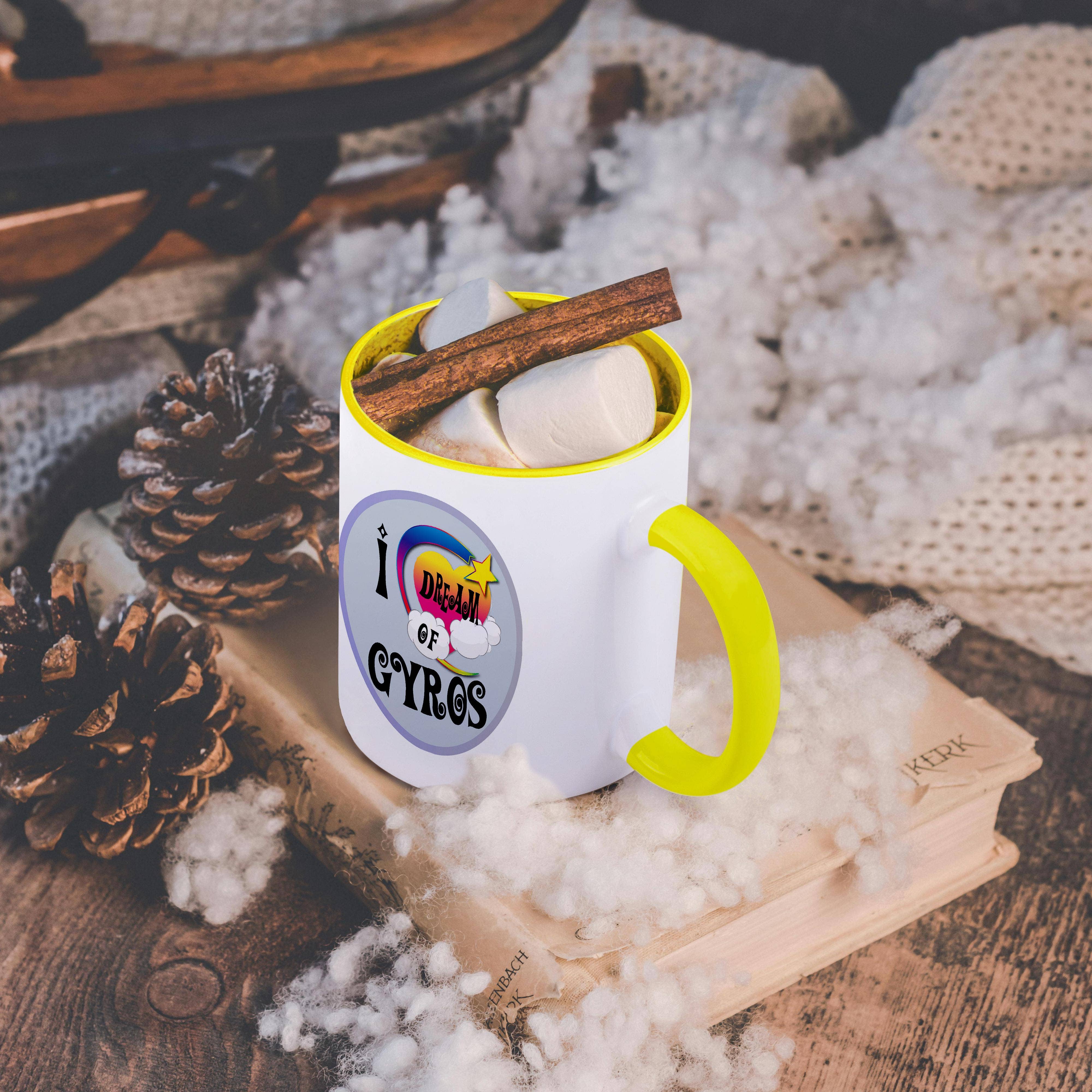 3dRose – wholesale Kaffekoppar – 3dRose, Söt Tjejig Hjärta Stjärna Moln Jag Drömmer Om Gyros, Mugg5