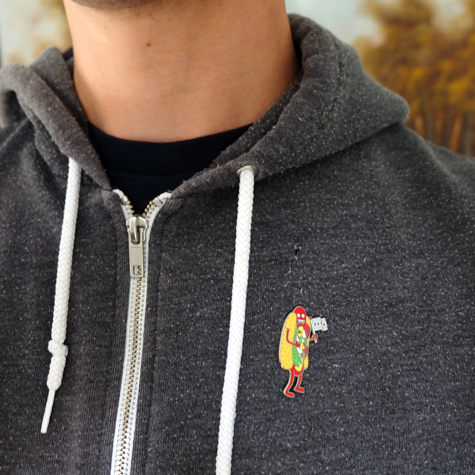 Haha Hot Dogs - Wholesale Lapel Pin/Button - Pin - Chicago Style Hot Dog3