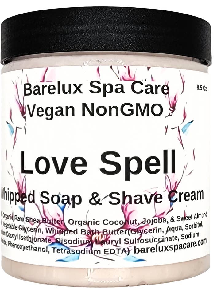 Love Spell Whipped Soap for wholesale by Barelux Spa Care