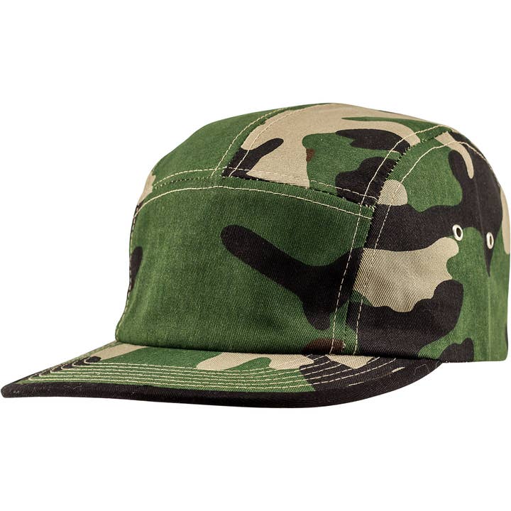 Cali Headwear - Wholesale Flat-brimmed cap – Unisex - 5 Panel Camper - CP506