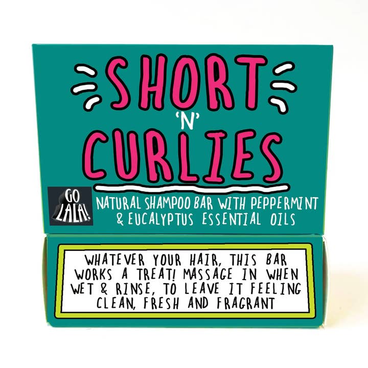 Short 'n' curlies - peppermint and eucalyptus shampoo bar for wholesale by Go La La