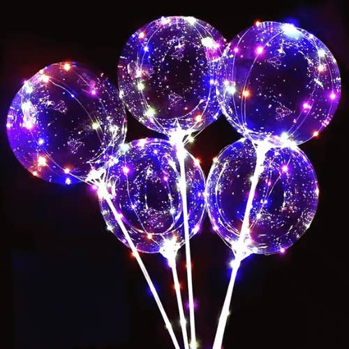 Ballons LED pour Festivals et Événements - Boîte de 100 avec Pompe pour la vente par Inome